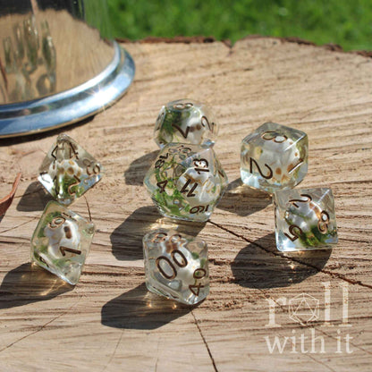 Mossy Grave - Dungeons and Dragons Dice Set | 7 Polyhedral Dice | RPG Dice | Tabletop Roleplaying (Copy)