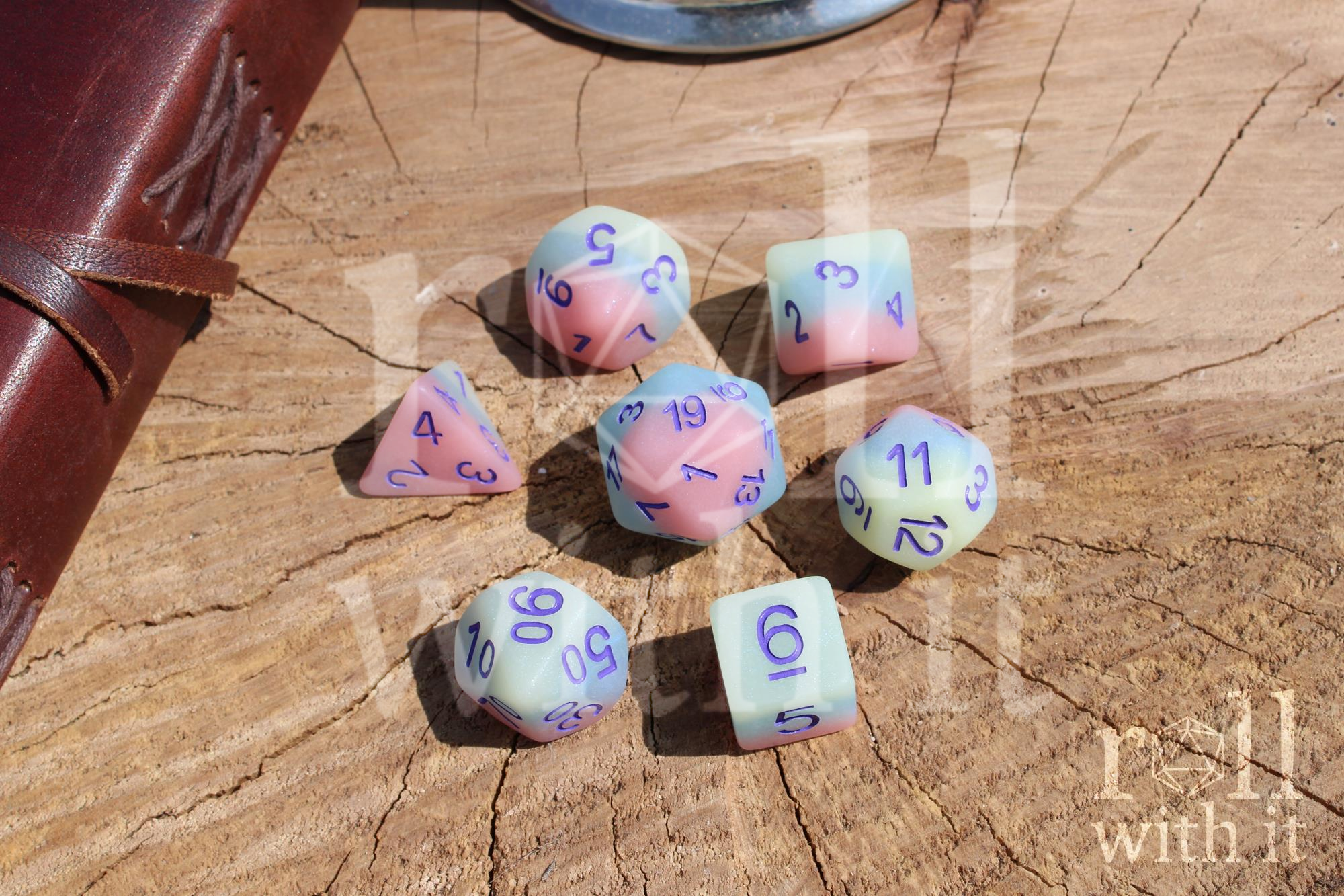 Pastel Rainbow Dice - Dungeons and Dragons Dice Set | 7 Polyhedral Dice | RPG Dice | Tabletop Roleplaying