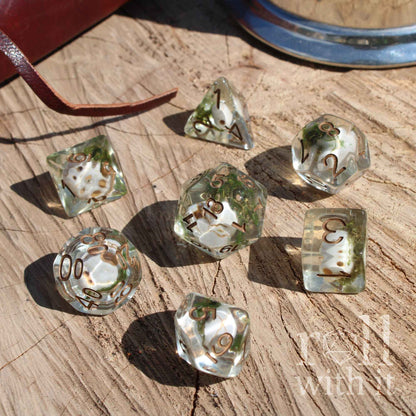 Mossy Grave - Dungeons and Dragons Dice Set | 7 Polyhedral Dice | RPG Dice | Tabletop Roleplaying (Copy)