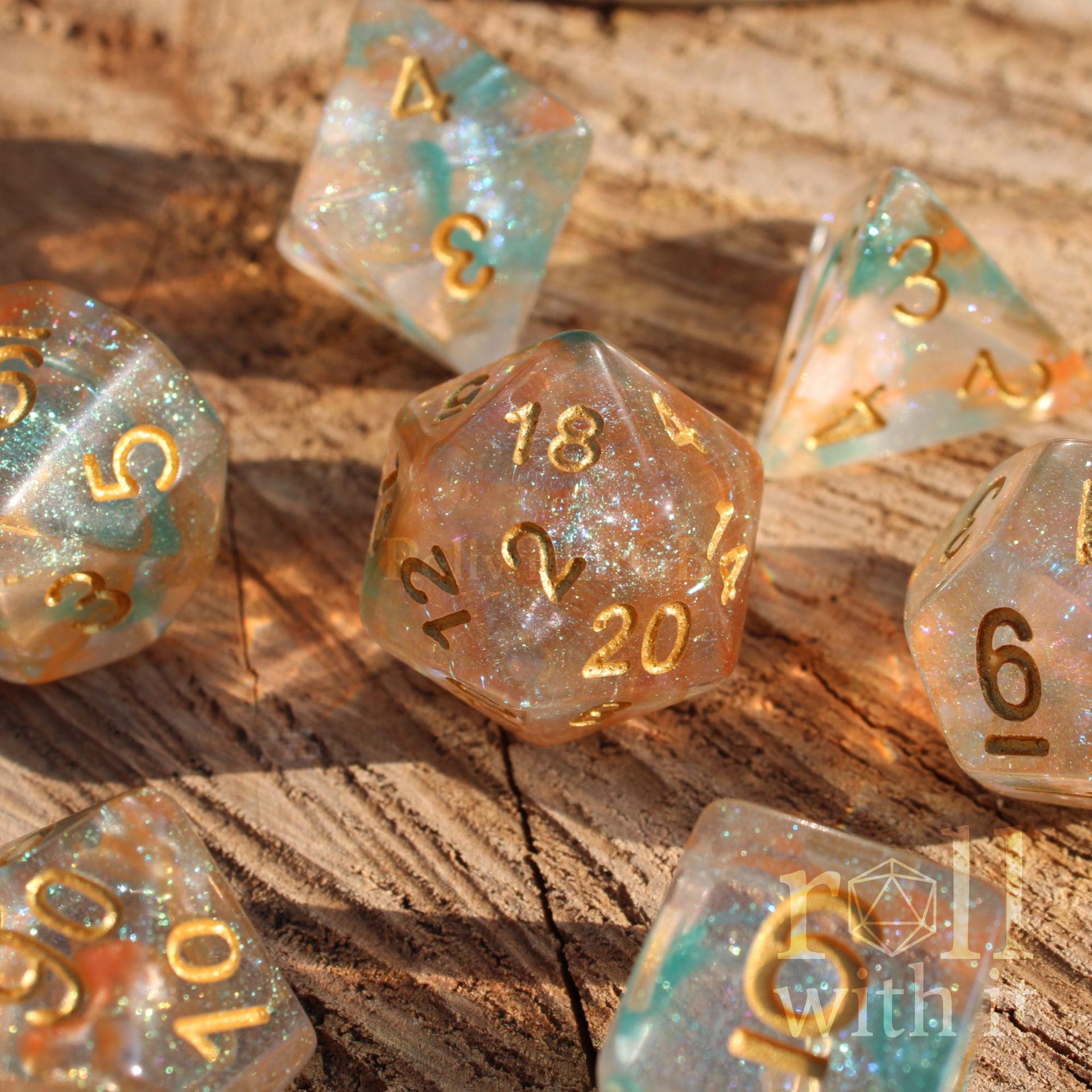 dirty wood dnd koi fish dice box Pond - Dungeons and Dragons Dice Set | 7 Polyhedral Dice Daiwa Saltist 6000H Spinning PNP Dragons campaign or adding Color:Black/Gunsmoke
